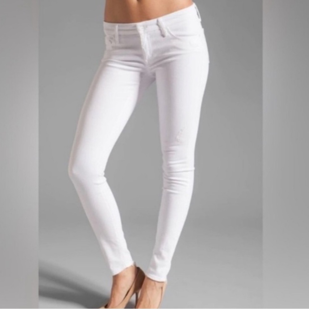 Mother Denim The Looker Skinny Jeans in Mirror Mirror
